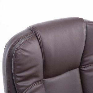 Sillón de oficina PARAGUAY en piel color negro