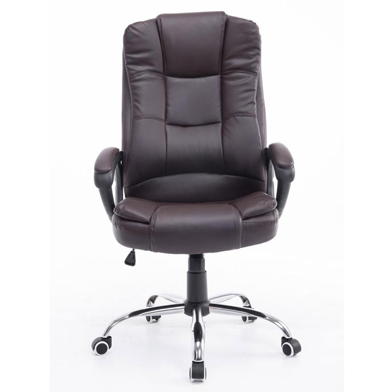 Sillón de oficina PARAGUAY en piel color negro