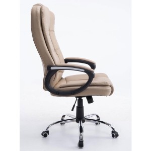 Sillón de oficina PARAGUAY en piel color negro