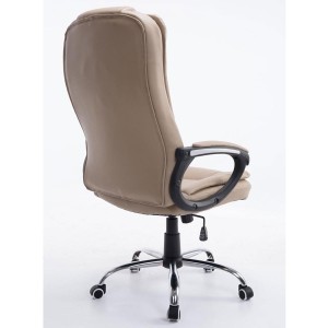 Sillón de oficina PARAGUAY en piel color negro