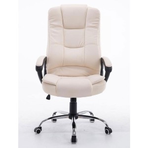 Sillón de oficina PARAGUAY en piel color negro