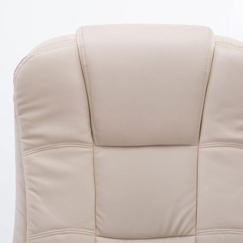 Sillón de oficina PARAGUAY en piel color negro