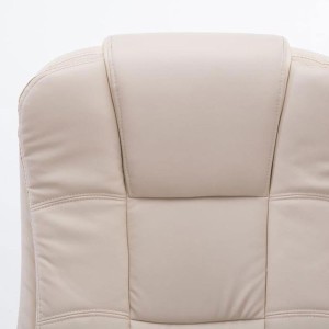 Sillón de oficina PARAGUAY en piel color negro