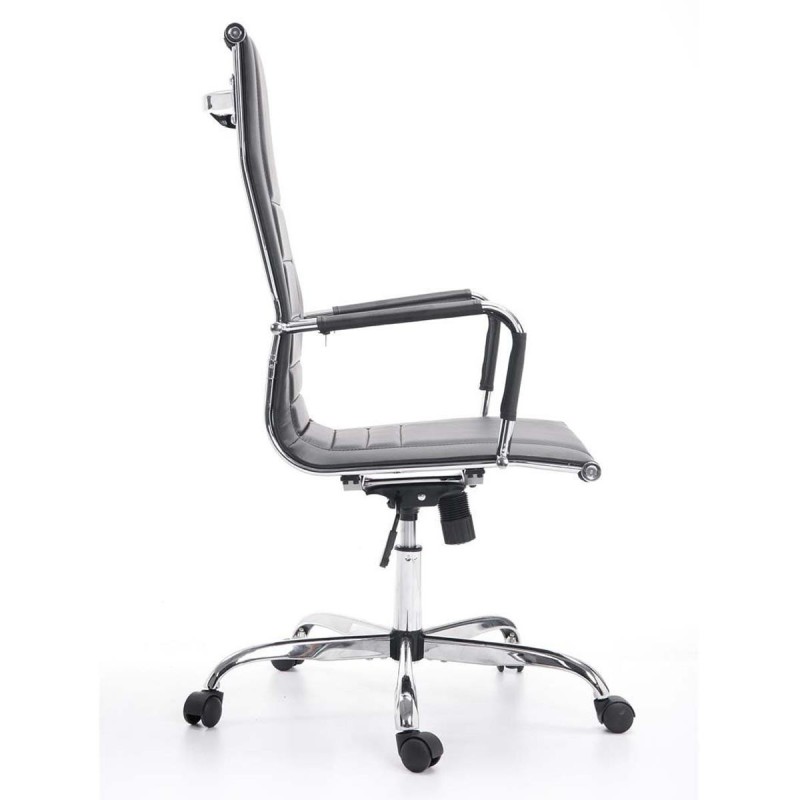 Silla de oficina KOLA en piel color negro