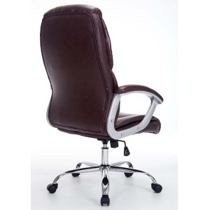 Sillón de oficina DIONE PRO, máxima resistencia y gran confort con grueso acolchado, en piel negro