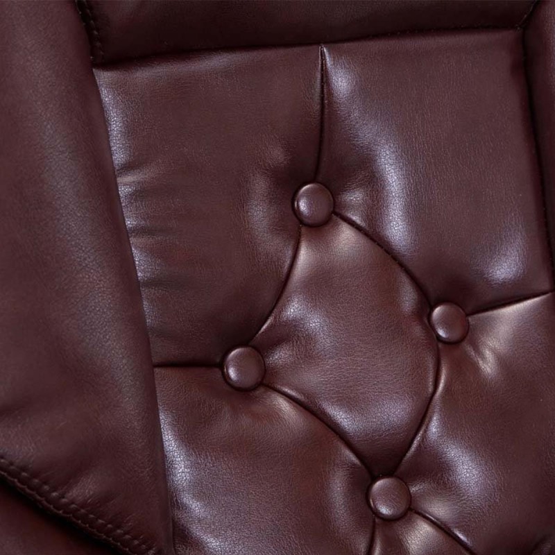 Sillón de oficina DIONE PRO, máxima resistencia y gran confort con grueso acolchado, en piel negro