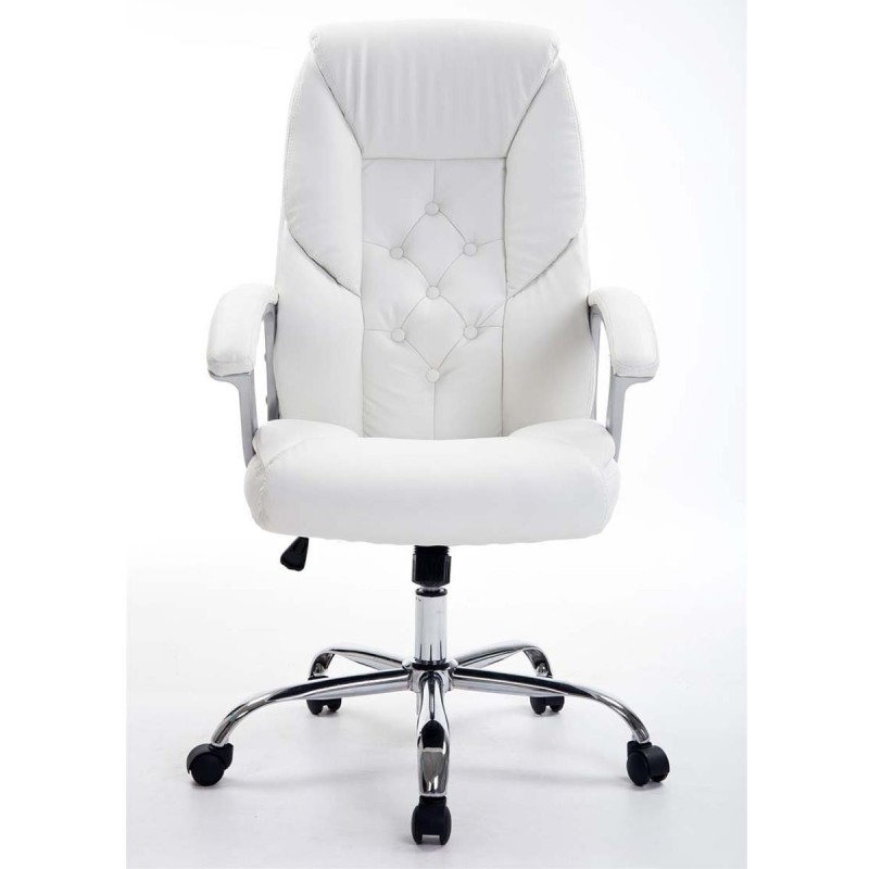 Sillón de oficina DIONE PRO, máxima resistencia y gran confort con grueso acolchado, en piel negro