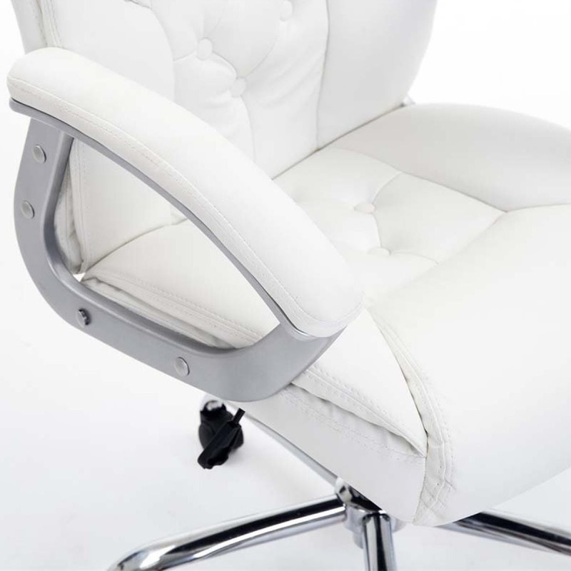 Sillón de oficina DIONE PRO, máxima resistencia y gran confort con grueso acolchado, en piel negro