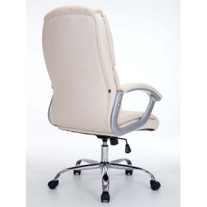 Sillón de oficina DIONE PRO, máxima resistencia y gran confort con grueso acolchado, en piel negro