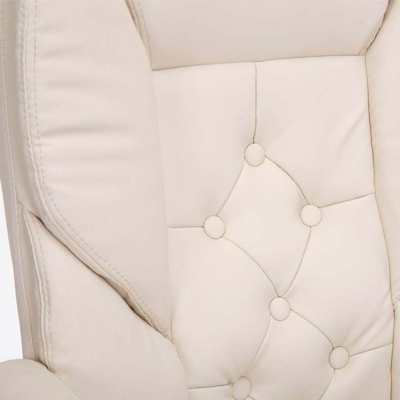 Sillón de oficina DIONE PRO, máxima resistencia y gran confort con grueso acolchado, en piel negro