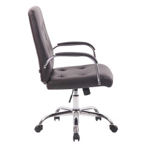 Silla de oficina NESI en piel color negro