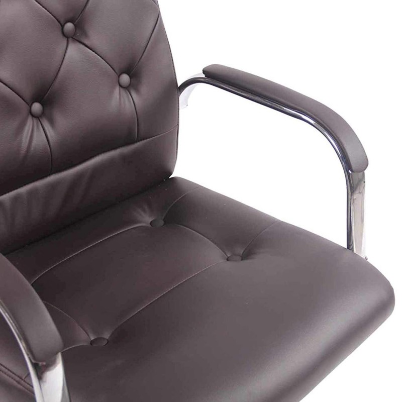 Silla de oficina NESI en piel color negro