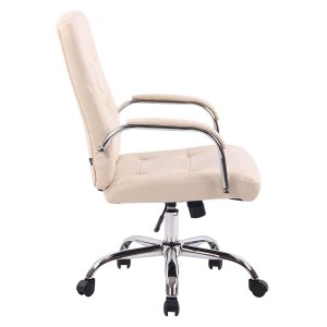 Silla de oficina NESI en piel color negro