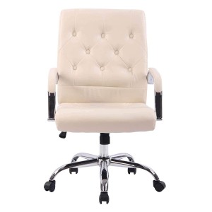 Silla de oficina NESI en piel color negro