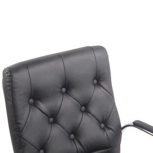 Silla de oficina NESI en piel color negro