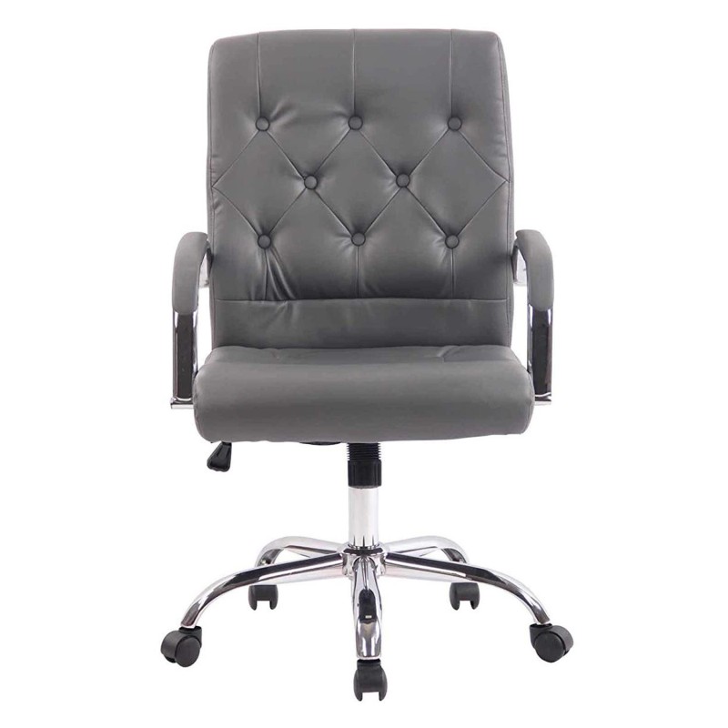 Silla de oficina NESI en piel color negro