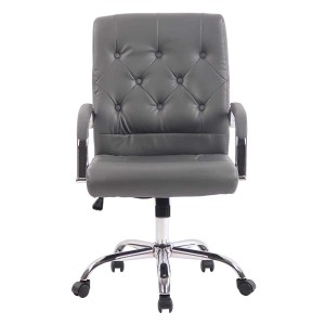 Silla de oficina NESI en piel color negro