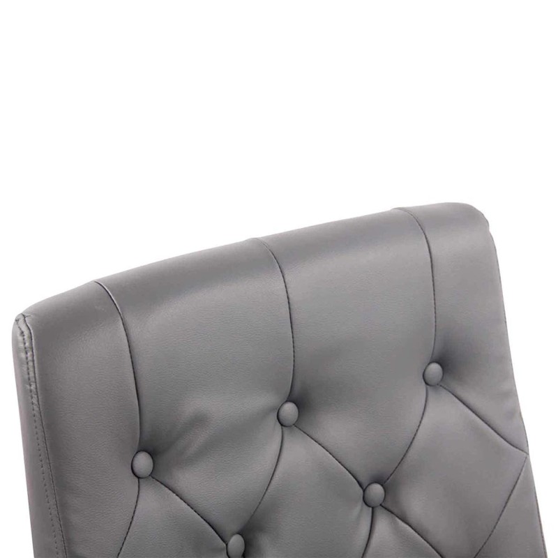 Silla de oficina NESI en piel color negro