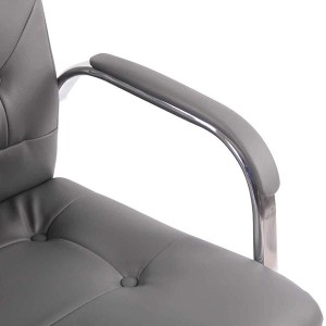 Silla de oficina NESI en piel color negro