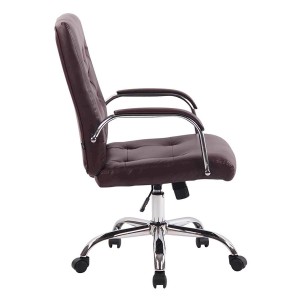 Silla de oficina NESI en piel color negro