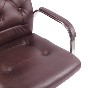 Silla de oficina NESI en piel color negro