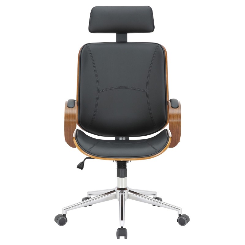 Silla de oficina JUTTA en color negro