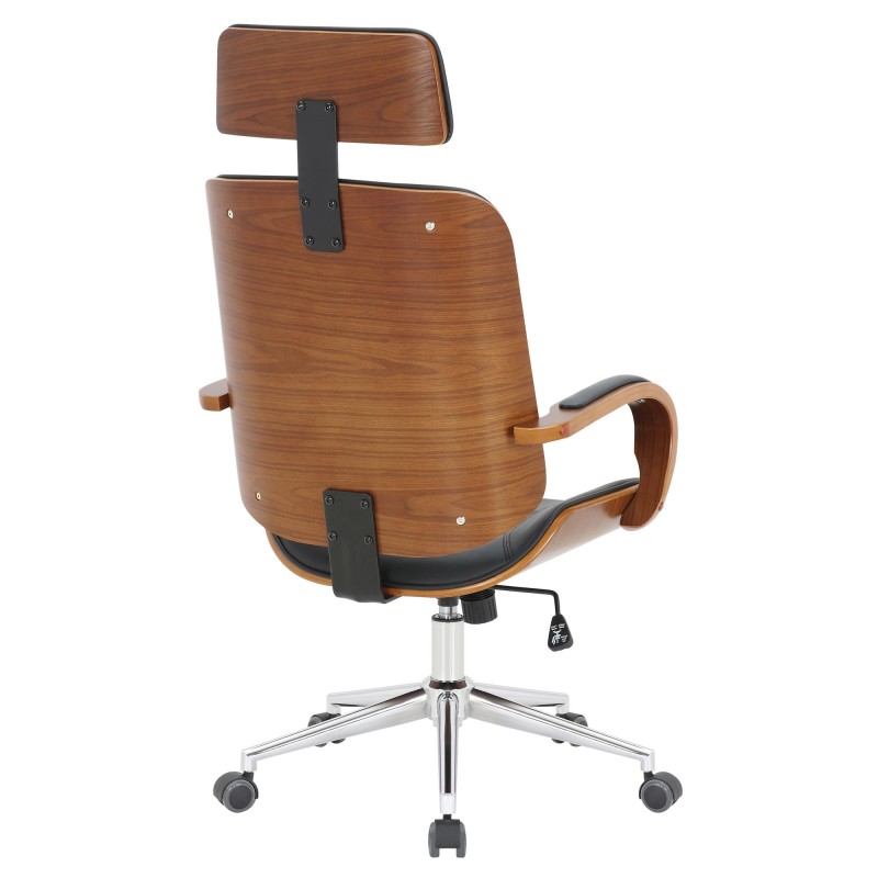 Silla de oficina JUTTA en color negro