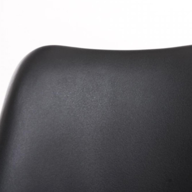 Silla de Diseño / Confidente BOSFORO, exclusivo diseño con patas oscuras en piel color negro