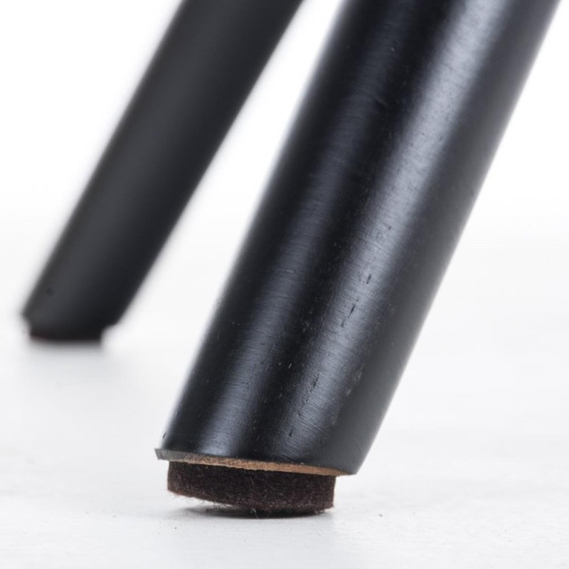 Silla de Diseño / Confidente BOSFORO, exclusivo diseño con patas oscuras en piel color negro