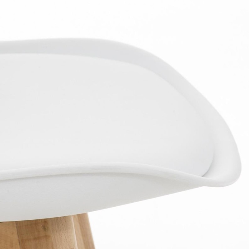 Silla de Diseño / Confidente BOSFORO, exclusivo diseño con patas claras en piel color negro