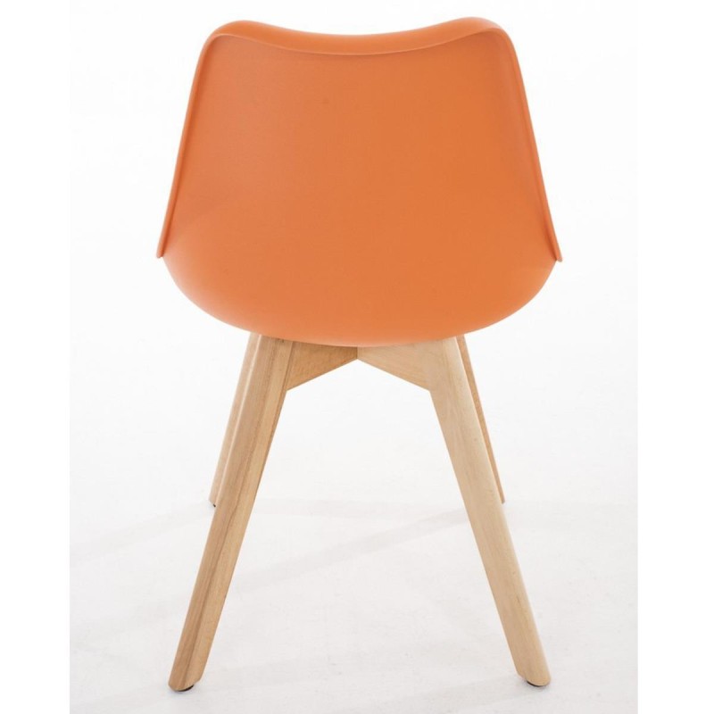 Silla de Diseño / Confidente BOSFORO, exclusivo diseño con patas claras en piel color negro