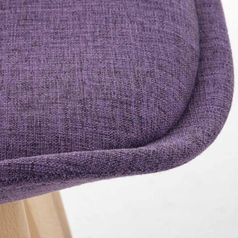 Silla de Diseño / Confidente BOSFORO, exclusivo diseño con patas claras en tela color negro