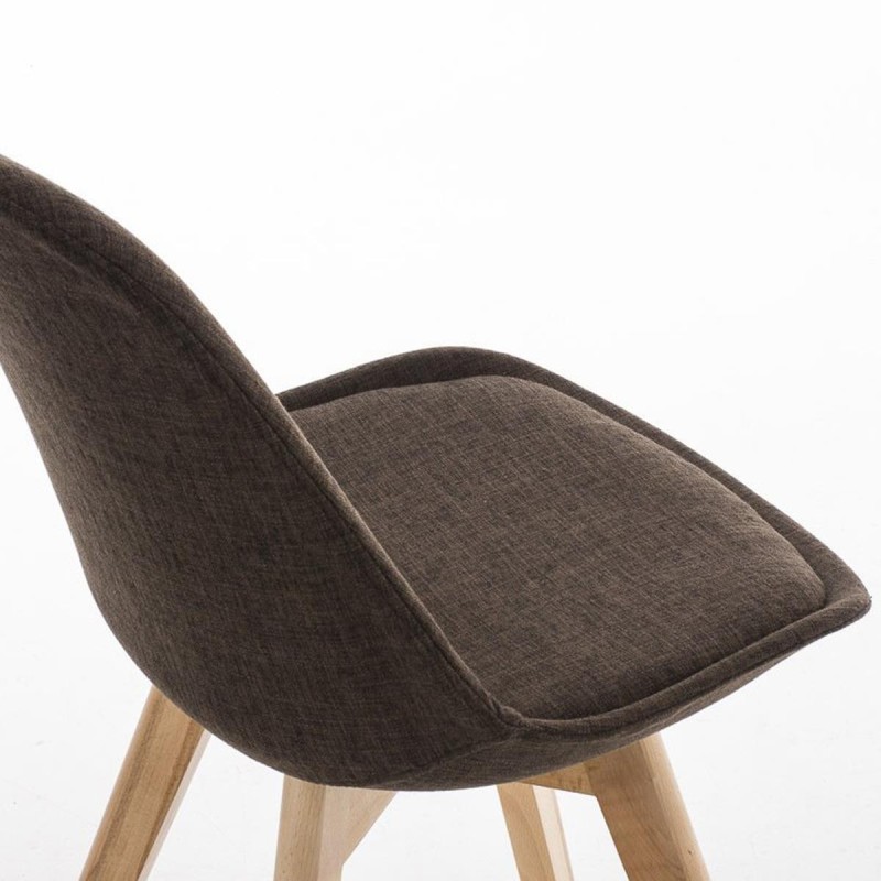 Silla de Diseño / Confidente BOSFORO, exclusivo diseño con patas claras en tela color negro