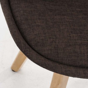 Silla de Diseño / Confidente BOSFORO, exclusivo diseño con patas claras en tela color negro