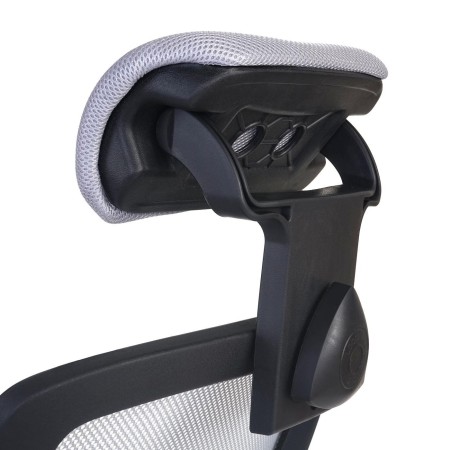 Silla Ergonómica DUNA, soporte lumbar y base de metal, en negro 2