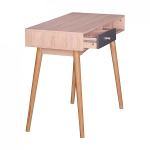 Mesa de Ordenador MEGAN, superficie en madera, 90x45x78 cm