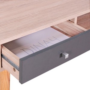 Mesa de Ordenador MEGAN, superficie en madera, 90x45x78 cm