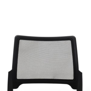 Silla de confidente CRANTON apilable, en tela y malla negro