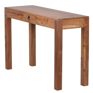 Escritorio JOHAN, de estilo rústico y hecha a mano, dimensiones 120x40x76cm