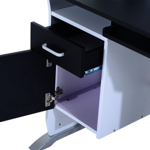 Mesa de ordenador SIAM en madera color negro