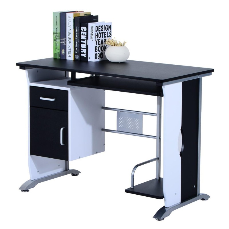 Mesa de ordenador SIAM en madera color negro