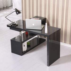 Mesa de ordenador LOREN en madera color negro