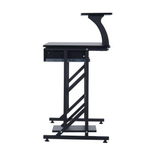 Mesa de ordenador ARNOLD en madera color negro