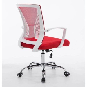 Silla de oficina CUBA con Soporte Dorsal y Asiento Acolchado, en Negro