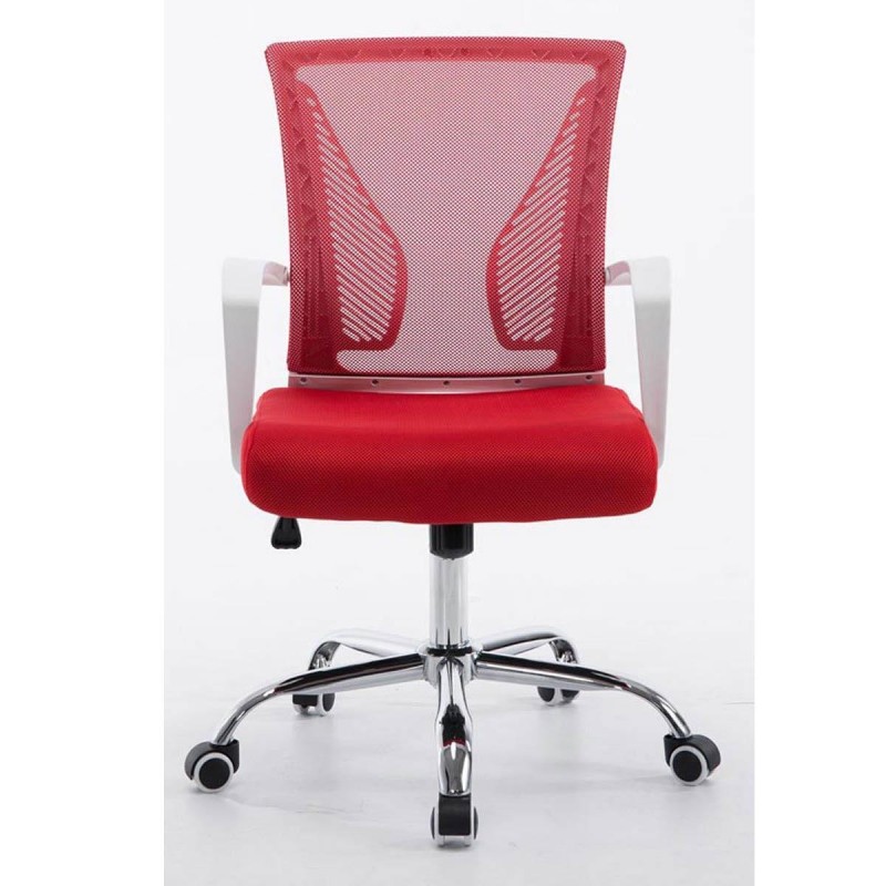Silla de oficina CUBA con Soporte Dorsal y Asiento Acolchado, en Negro