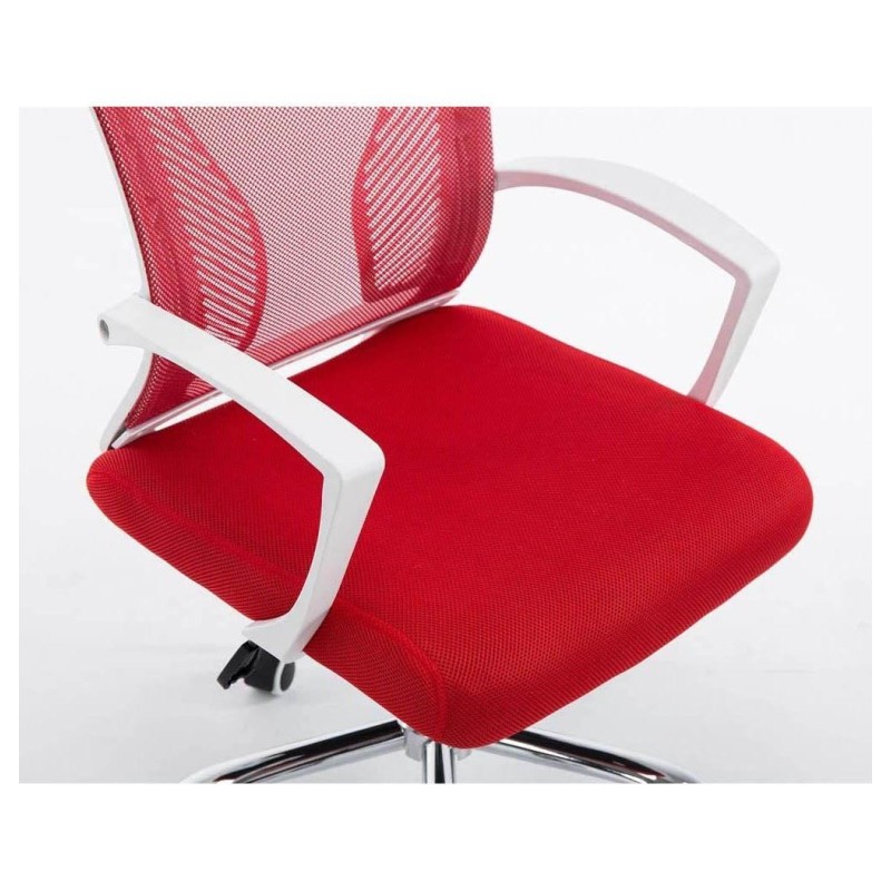 Silla de oficina CUBA con Soporte Dorsal y Asiento Acolchado, en Negro