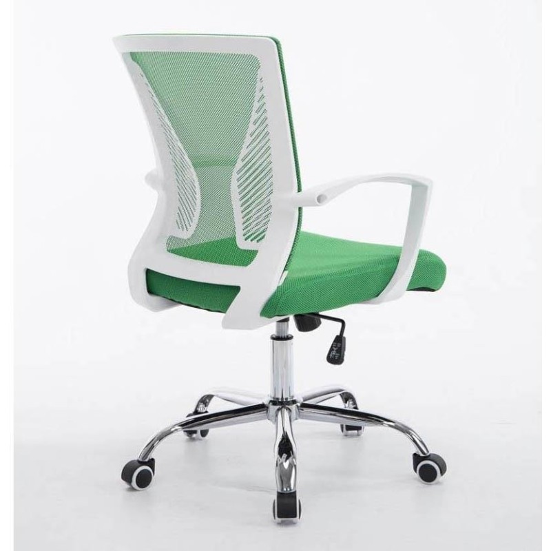 Silla de oficina CUBA con Soporte Dorsal y Asiento Acolchado, en Negro