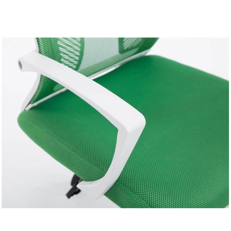 Silla de oficina CUBA con Soporte Dorsal y Asiento Acolchado, en Negro