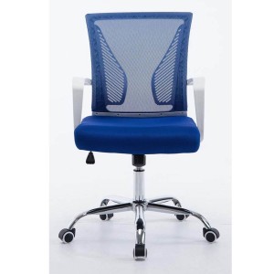 Silla de oficina CUBA con Soporte Dorsal y Asiento Acolchado, en Negro