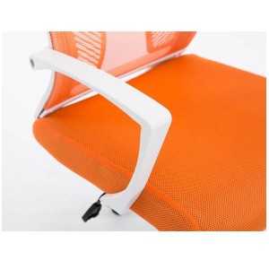 Silla de oficina CUBA con Soporte Dorsal y Asiento Acolchado, en Negro